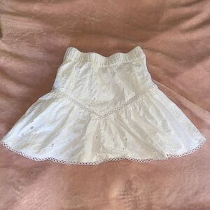 ASOS white mini skirt